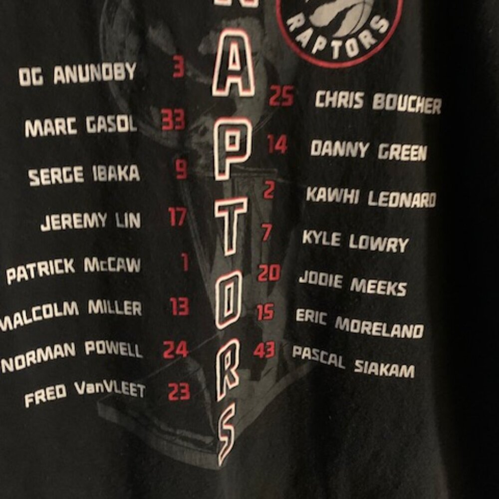 TORONTO RAPTORS CHAMPIONSHIP ROSTER - Picture 3 of 5